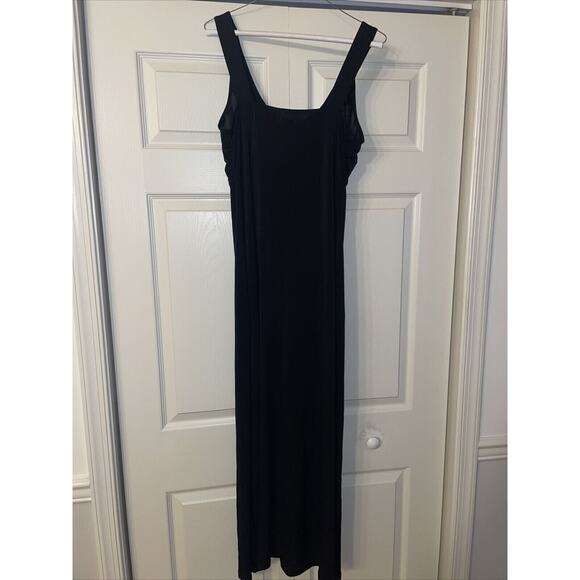 Jaclyn Smith‎ Long Black Embroidered Bead Dress Medium NWT - Picture 2 of 7